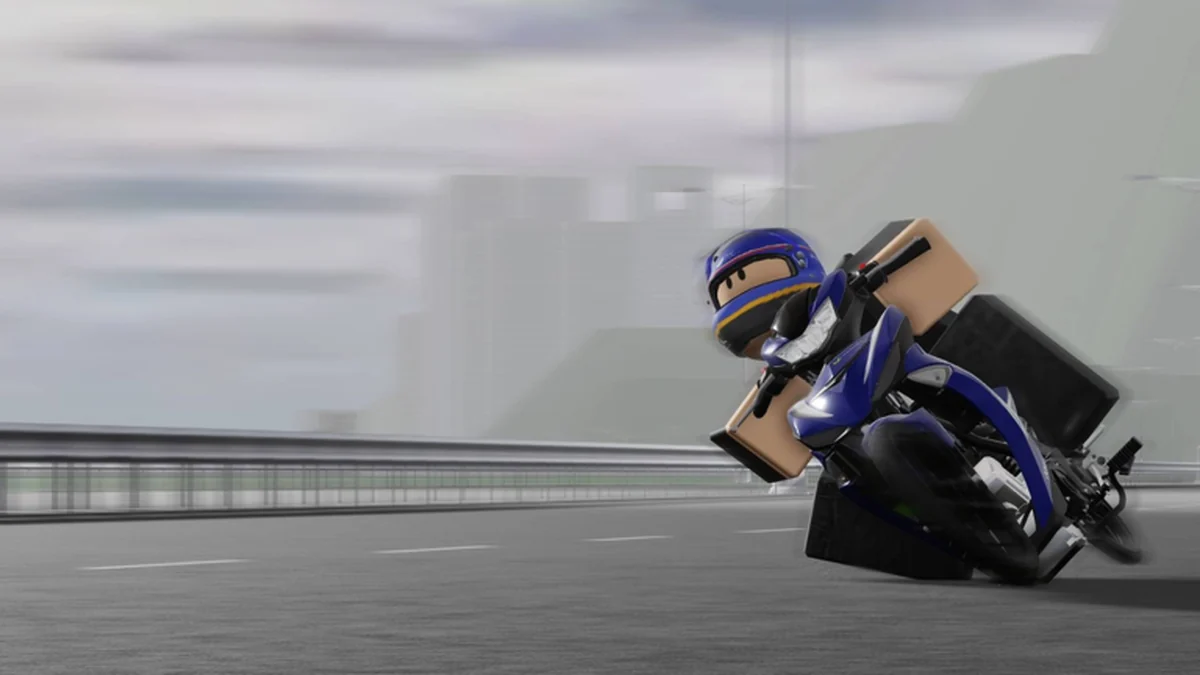 Official Moped Drag rider leaning through a turn